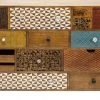 Kare Design Commodes Et Cabinets Commode 14 Tiroirs En Manguier Massif Motifs Multicolores
