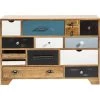 Kare Design Commodes Et Cabinets Commode 14 Tiroirs En Peuplier Massif -Coffres et malles Soldes commode 14 tiroirs en peuplier massif