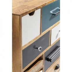 Kare Design Commodes Et Cabinets Commode 14 Tiroirs En Peuplier Massif -Coffres et malles Soldes commode 14 tiroirs en peuplier massif 2