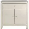 Kare Design Commodes Et Cabinets Commode 2 Portes 1 Tiroirs En Verre Miroir Doré -Coffres et malles Soldes commode 2 portes 1 tiroirs en verre miroir dore