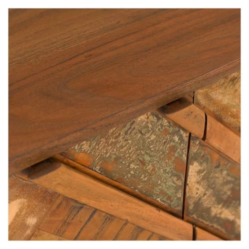 Rendez Vous Déco Commodes Et Cabinets Commode 2 Portes En Bois D'acacia Et Bois Recyclé 6 Rendez Vous Déco Commodes Et Cabinets Commode 2 Portes En Bois D'acacia Et Bois Recyclé – Image 4