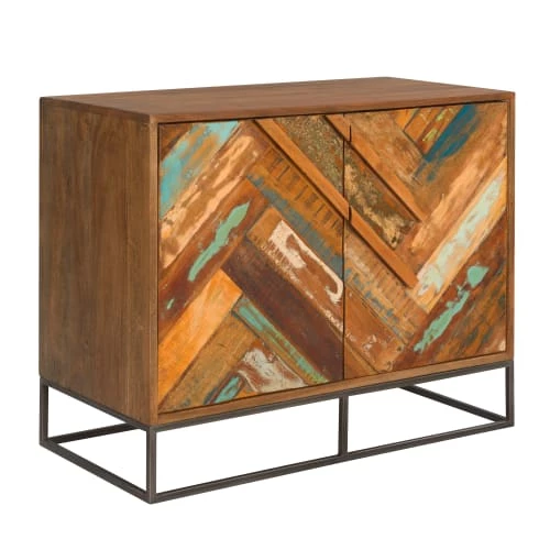 Rendez Vous Déco Commodes Et Cabinets Commode 2 Portes En Bois D'acacia Et Bois Recyclé 8 Rendez Vous Déco Commodes Et Cabinets Commode 2 Portes En Bois D'acacia Et Bois Recyclé – Image 6