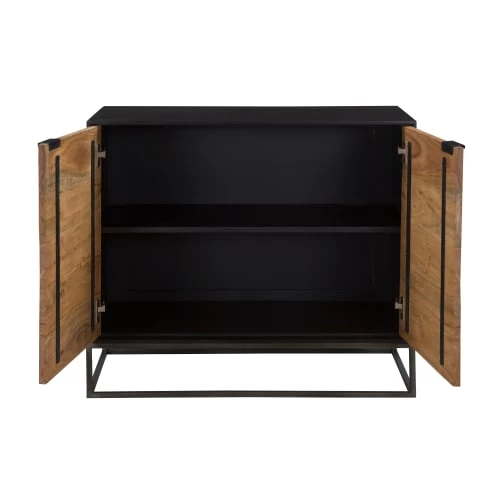 Rendez Vous Déco Commodes Et Cabinets Commode 2 Portes En Bois D'acacia Et Pieds En Métal 5 Rendez Vous Déco Commodes Et Cabinets Commode 2 Portes En Bois D'acacia Et Pieds En Métal – Image 3