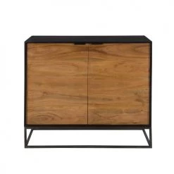 Rendez Vous Déco Commodes Et Cabinets Commode 2 Portes En Bois D'acacia Et Pieds En Métal