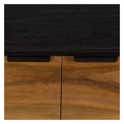 Rendez Vous Déco Commodes Et Cabinets Commode 2 Portes En Bois D'acacia Et Pieds En Métal 6 Rendez Vous Déco Commodes Et Cabinets Commode 2 Portes En Bois D'acacia Et Pieds En Métal – Image 4