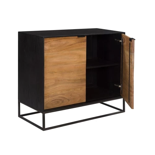 Rendez Vous Déco Commodes Et Cabinets Commode 2 Portes En Bois D'acacia Et Pieds En Métal 8 Rendez Vous Déco Commodes Et Cabinets Commode 2 Portes En Bois D'acacia Et Pieds En Métal – Image 6