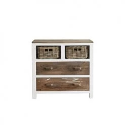 Bois Dessus Bois Dessous Commodes Et Cabinets Commode 2 Tiroirs 2 Niches En Pin Recyclé