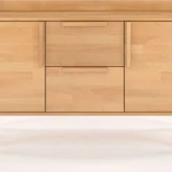 Skandica Commodes Et Cabinets Commode 2 Tiroirs 2 Portes En Hêtre Massif -Coffres et malles Soldes commode 2 tiroirs 2 portes en hetre massif 4