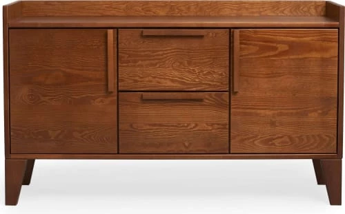 Skandica Commodes Et Cabinets Commode 2 Tiroirs 2 Portes En Pin Massif Foncé 4 Skandica Commodes Et Cabinets Commode 2 Tiroirs 2 Portes En Pin Massif Foncé – Image 2