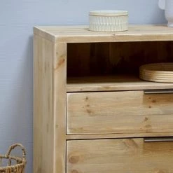 Dendro Commodes Et Cabinets Commode 2 Tiroirs Bois Massif -Coffres et malles Soldes commode 2 tiroirs bois massif 3