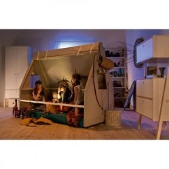 Calicosy Commodes Et Cabinets Commode 2 Tiroirs Et 1 Porte Abattant - Blanc Et Beige 11 Calicosy Commodes Et Cabinets Commode 2 Tiroirs Et 1 Porte Abattant - Blanc Et Beige -Coffres et malles Soldes commode 2 tiroirs et 1 porte abattant blanc et beige 4