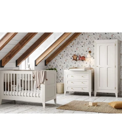 Calicosy Commodes Et Cabinets Commode 3 Tiroirs Avec Moulures L100 X H92cm - Blanc 5 Calicosy Commodes Et Cabinets Commode 3 Tiroirs Avec Moulures L100 X H92cm - Blanc – Image 3