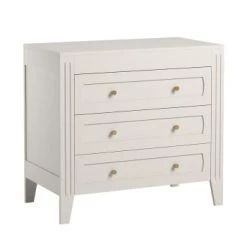 Calicosy Commodes Et Cabinets Commode 3 Tiroirs Avec Moulures L100 X H92cm - Gris 12 Calicosy Commodes Et Cabinets Commode 3 Tiroirs Avec Moulures L100 X H92cm - Gris -Coffres et malles Soldes commode 3 tiroirs avec moulures l100 x h92cm blanc 5