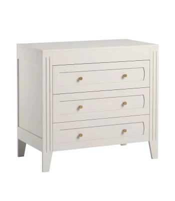 Calicosy Commodes Et Cabinets Commode 3 Tiroirs Avec Moulures L100 X H92cm - Gris 7 Calicosy Commodes Et Cabinets Commode 3 Tiroirs Avec Moulures L100 X H92cm - Gris – Image 5