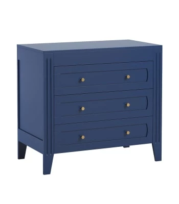 Calicosy Commodes Et Cabinets Commode 3 Tiroirs Avec Moulures L100 X H92cm - Gris 6 Calicosy Commodes Et Cabinets Commode 3 Tiroirs Avec Moulures L100 X H92cm - Gris – Image 4