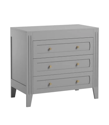 Calicosy Commodes Et Cabinets Commode 3 Tiroirs Avec Moulures L100 X H92cm - Blanc 8 Calicosy Commodes Et Cabinets Commode 3 Tiroirs Avec Moulures L100 X H92cm - Blanc – Image 6