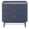 Maisons Du Monde Commodes Et Cabinets Commode 3 Tiroirs Bleu Foncé