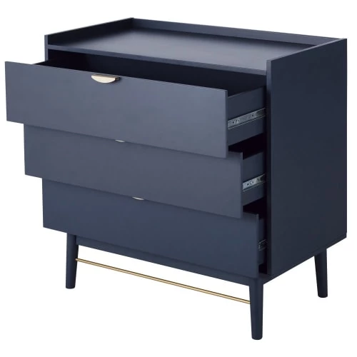 Maisons Du Monde Commodes Et Cabinets Commode 3 Tiroirs Bleu Foncé 4 Maisons Du Monde Commodes Et Cabinets Commode 3 Tiroirs Bleu Foncé – Image 2