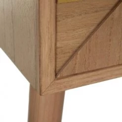 Altobuy Commodes Et Cabinets Commode 3 Tiroirs Bois Naturel Et Teinté Or -Coffres et malles Soldes commode 3 tiroirs bois naturel et teinte or 3