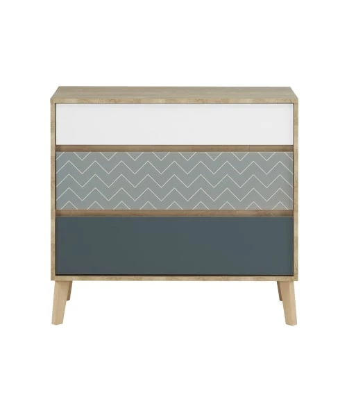 Calicosy Commodes Et Cabinets Commode 3 Tiroirs Chêne Blond 3 Calicosy Commodes Et Cabinets Commode 3 Tiroirs Chêne Blond