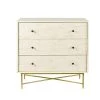 Maisons Du Monde Commodes Et Cabinets Commode 3 Tiroirs Crème Et Métal Coloris Laiton -Coffres et malles Soldes commode 3 tiroirs creme et metal coloris laiton 1000 0 12 209440 1