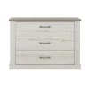 Calicosy Commodes Et Cabinets Commode 3 Tiroirs - Décor Chêne Blanchi -Coffres et malles Soldes commode 3 tiroirs decor chene blanchi