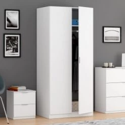 Dmora Commodes Et Cabinets Commode 3 Tiroirs Effet Bois Blanc -Coffres et malles Soldes commode 3 tiroirs effet bois blanc 3