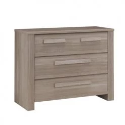 Calicosy Commodes Et Cabinets Commode 3 Tiroirs Effet Chêne L107cm