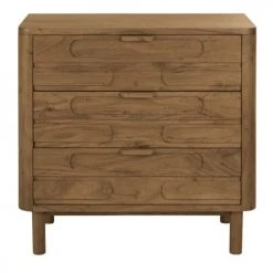 Maisons Du Monde Commodes Et Cabinets Commode 3 Tiroirs En Bois D'acacia Massif Marron