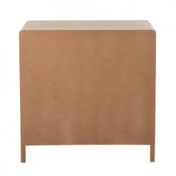 Calicosy Commodes Et Cabinets Commode 3 Tiroirs En Bois Massif Et Rotin - L90 Cm -Coffres et malles Soldes commode 3 tiroirs en bois massif et rotin l90 cm 5