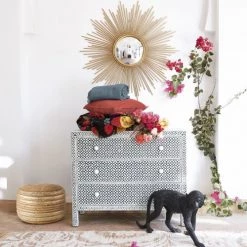 Maisons Du Monde Commodes Et Cabinets Commode 3 Tiroirs En Manguier Et Marqueterie D'os -Coffres et malles Soldes commode 3 tiroirs en manguier et marqueterie d os 1000 9 18 166150 14