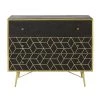 Maisons Du Monde Commodes Et Cabinets Commode 3 Tiroirs En Manguier Massif Noir Et Métal Doré -Coffres et malles Soldes commode 3 tiroirs en manguier massif noir et metal dore 1000 12 3 176098 7
