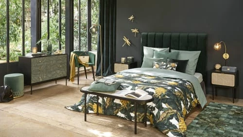 Maisons Du Monde Commodes Et Cabinets Commode 3 Tiroirs En Manguier Noir Sculpté Motifs Feuilles 6 Maisons Du Monde Commodes Et Cabinets Commode 3 Tiroirs En Manguier Noir Sculpté Motifs Feuilles – Image 4