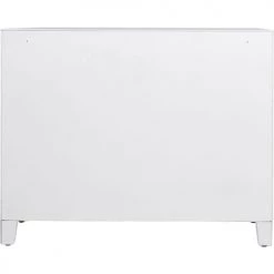 Kare Design Commodes Et Cabinets Commode 3 Tiroirs En Verre Blanc -Coffres et malles Soldes commode 3 tiroirs en verre blanc 3