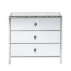Kare Design Commodes Et Cabinets Commode 3 Tiroirs En Verre Miroir -Coffres et malles Soldes commode 3 tiroirs en verre miroir