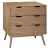 HOMN Commodes Et Cabinets Commode 3 Tiroirs, Fabriqué En Bois De Pin Massif 1 HOMN Commodes Et Cabinets Commode 3 Tiroirs, Fabriqué En Bois De Pin Massif -Coffres et malles Soldes commode 3 tiroirs fabrique en bois de pin massif