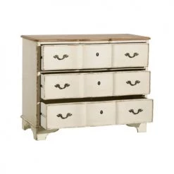 Altobuy Commodes Et Cabinets Commode 3 Tiroirs L.100cm Epicéa Aspect Vieilli -Coffres et malles Soldes commode 3 tiroirs l 100cm epicea aspect vieilli 2