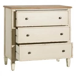 Altobuy Commodes Et Cabinets Commode 3 Tiroirs L.90cm Epicéa Aspect Vieilli -Coffres et malles Soldes commode 3 tiroirs l 90cm epicea aspect vieilli 2