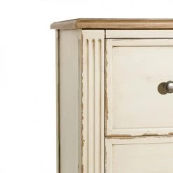 Altobuy Commodes Et Cabinets Commode 3 Tiroirs L.90cm Epicéa Aspect Vieilli -Coffres et malles Soldes commode 3 tiroirs l 90cm epicea aspect vieilli 4