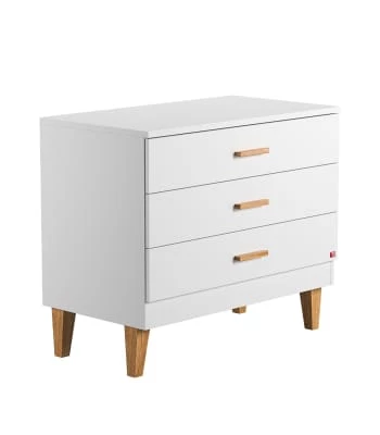 Calicosy Commodes Et Cabinets Commode 3 Tiroirs L100 X H86.5 Cm - Gris 7 Calicosy Commodes Et Cabinets Commode 3 Tiroirs L100 X H86.5 Cm - Gris – Image 5