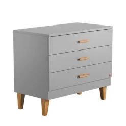 Calicosy Commodes Et Cabinets Commode 3 Tiroirs L100 X H86.5 Cm - Gris 10 Calicosy Commodes Et Cabinets Commode 3 Tiroirs L100 X H86.5 Cm - Gris -Coffres et malles Soldes commode 3 tiroirs l100 x h86 5 cm gris 3
