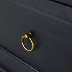 Maisons Du Monde Commodes Et Cabinets Commode 3 Tiroirs Noire L100 -Coffres et malles Soldes commode 3 tiroirs noire l100 1000 4 35 187446 4