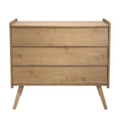 Calicosy Commodes Et Cabinets Commode 3 Tiroirs Pieds En Chêne L100 Cm -Coffres et malles Soldes commode 3 tiroirs pieds en chene l100 cm 11