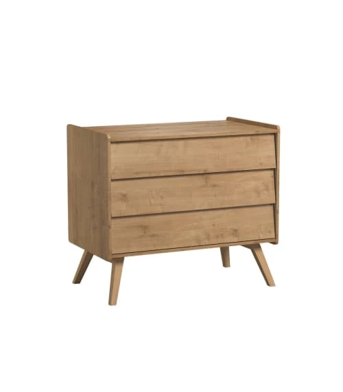 Calicosy Commodes Et Cabinets Commode 3 Tiroirs Pieds En Chêne L100 Cm 5 Calicosy Commodes Et Cabinets Commode 3 Tiroirs Pieds En Chêne L100 Cm – Image 3