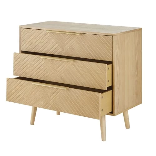 Maisons Du Monde Commodes Et Cabinets Commode 3 Tiroirs Sculptée 4 Maisons Du Monde Commodes Et Cabinets Commode 3 Tiroirs Sculptée – Image 2