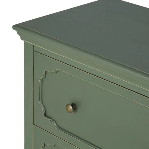Maisons Du Monde Commodes Et Cabinets Commode 3 Tiroirs Vert Kaki 4 Maisons Du Monde Commodes Et Cabinets Commode 3 Tiroirs Vert Kaki – Image 2