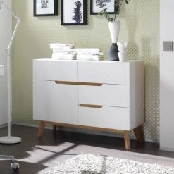 Terre De Nuit Commodes Et Cabinets Commode 4 Tiroirs 1 Porte -Coffres et malles Soldes commode 4 tiroirs 1 porte 2