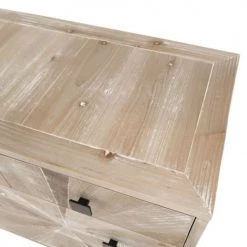 MACABANE Commodes Et Cabinets Commode 4 Tiroirs Beige Pieds En Sapin Noir -Coffres et malles Soldes commode 4 tiroirs beige pieds en sapin noir 5