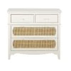 Maisons Du Monde Commodes Et Cabinets Commode 4 Tiroirs Blanc Cassé Cannage En Rotin -Coffres et malles Soldes commode 4 tiroirs blanc casse cannage en rotin 1000 5 23 208918 1