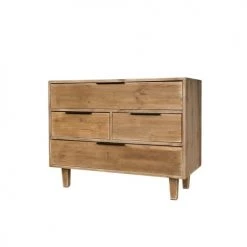 Dendro Commodes Et Cabinets Commode 4 Tiroirs Bois Massif 12 Dendro Commodes Et Cabinets Commode 4 Tiroirs Bois Massif -Coffres et malles Soldes commode 4 tiroirs bois massif 4